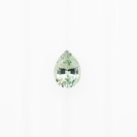 0.80ct ペアカット ライトライムグリーンサファイア モンタナ産