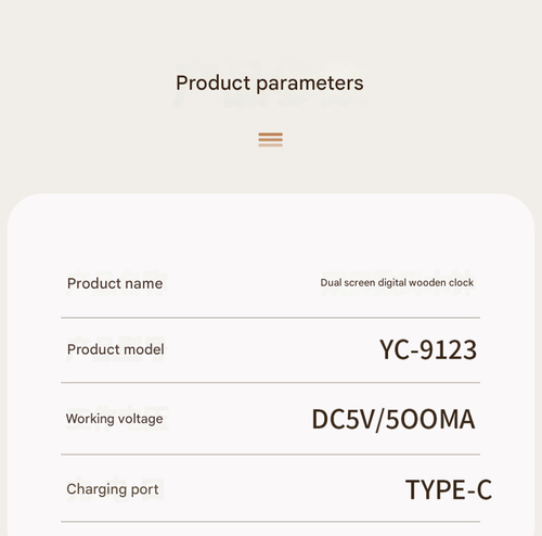 Brown Wood White Light Triangle Retro Silent Wooden Clock - Multifunctional Creative LED Clock | Desktop Digital Alarm Clock with Electronic Temperature and Humidity