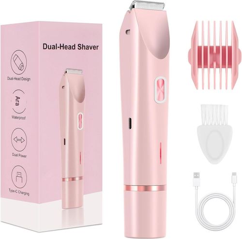 Single-Pack Bestselling Dual-Head Electric Hair Remover for Women - Multi-Functional Private Area Trimmer, Hair Shaver & Grooming Tool