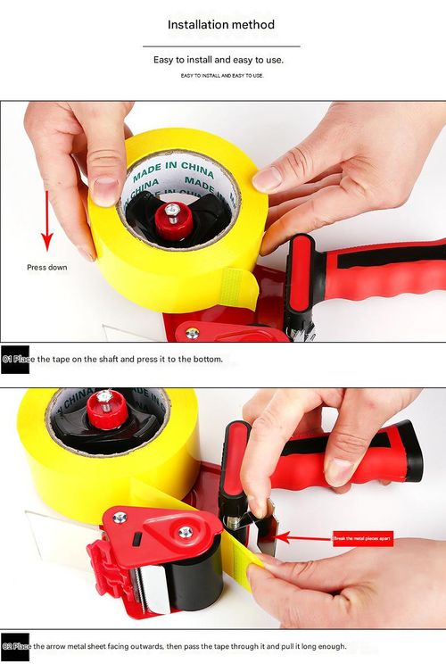 7cm Carton Sealing Machine - High-Efficiency Transparent Tape Cutter & Tape Dispenser | For Express Logistics Box Packing