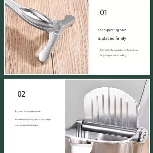 Manual Juicer for Bubble Tea Shops - Efficient Lemon and Pomegranate Juicer | Compact Home Juicer with Pulp Separator