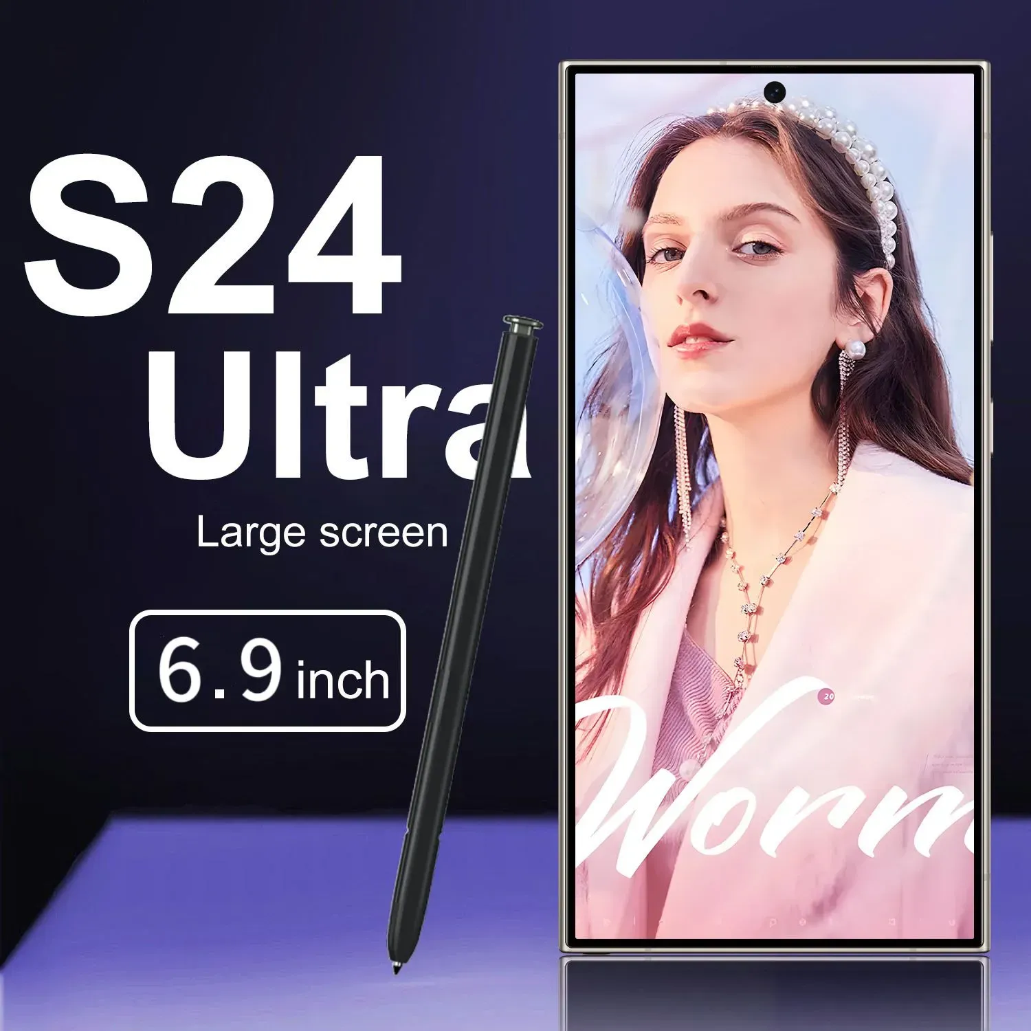 Big price cuts！Unlock the future with this popular S24 Ultra Support 4G Network 2+16GB smartphone! Big screen + big memory
