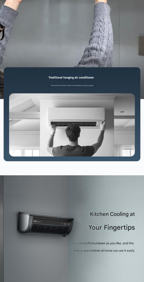 EDON SmartKitchen Cooler 2025 - AI-Powered Wall AC|Fan w|40° Auto-Swing & App Control | Turbo Chill + Cordless Operation (Remote)