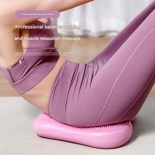 New Hibiscus Pink Stepper for Home Use - Multifunctional Fitness Equipment for Women | Inflatable Pedal Stepper for Exercise & Fat Loss