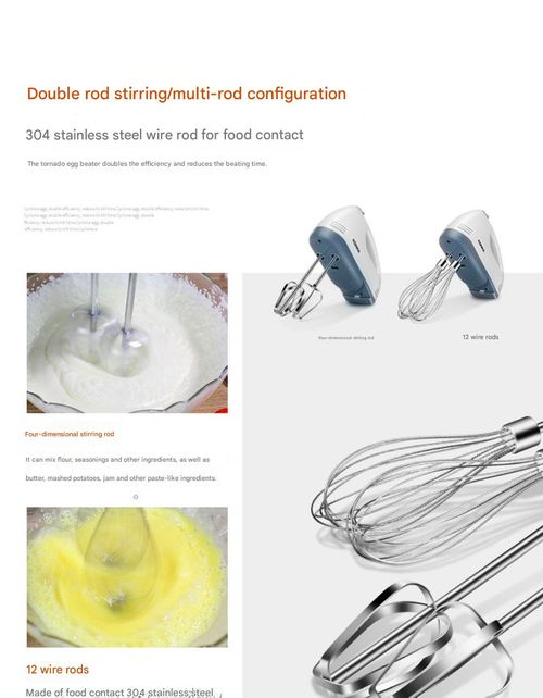Set-&-Forget Mix Master - Automatic Cordless Whisk w | Dual Heads | 60% Faster Cream Whipping vs Manual