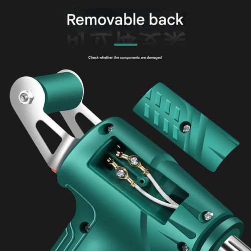 Green 60W External-Heat Soldering Gun Set  - Manual Wire-Feed Soldering Iron with Semi-Aluminum Solder Sucker & Mica Heating Core