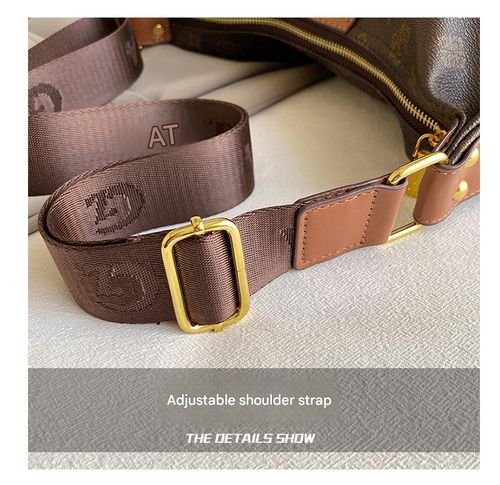 Khaki Women's Dumpling Bag 2025 New Arrival - Stylish Printed Large-Capacity Shoulder Bag | Versatile High-End Texture Crossbody Bag for Women