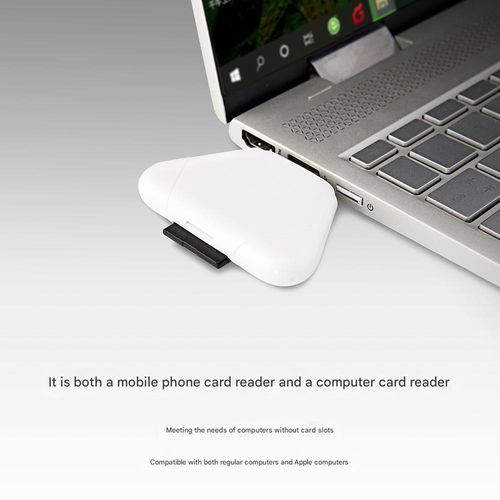 3-in-1 Magnetic Card Reader for iPhone, Type-C & USB – Compatible with Android, iPad, PC, SD | TF Cards & OTG