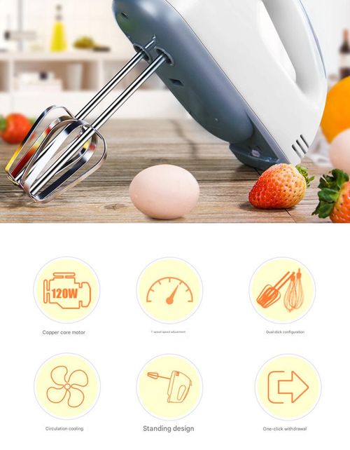 Set-&-Forget Mix Master - Automatic Cordless Whisk w | Dual Heads | 60% Faster Cream Whipping vs Manual