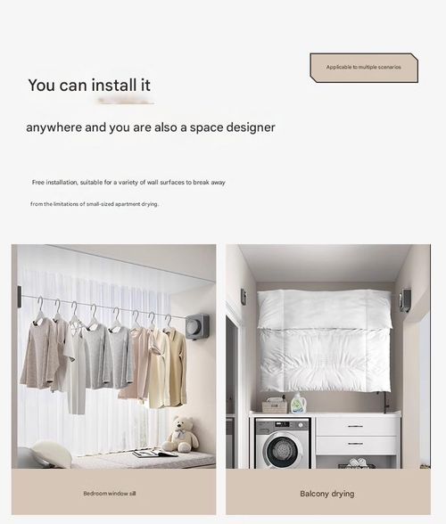 Effortless Invisible Clothesline: No-Tools Installation, Retractable & Tuck Away - Sleek Black for Bathroom, Balcony, Any Room