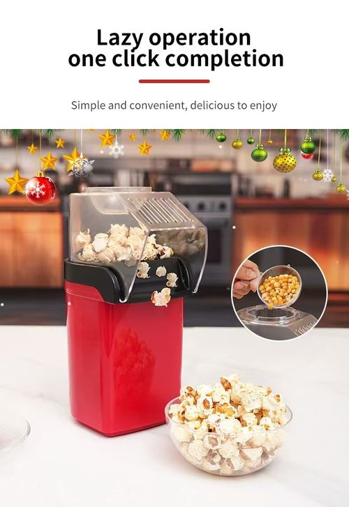 Mini Hot Air Popcorn Maker for Home - Efficient Small Electric Air-Popped Corn Machine | Compact Countertop Popcorn Popper