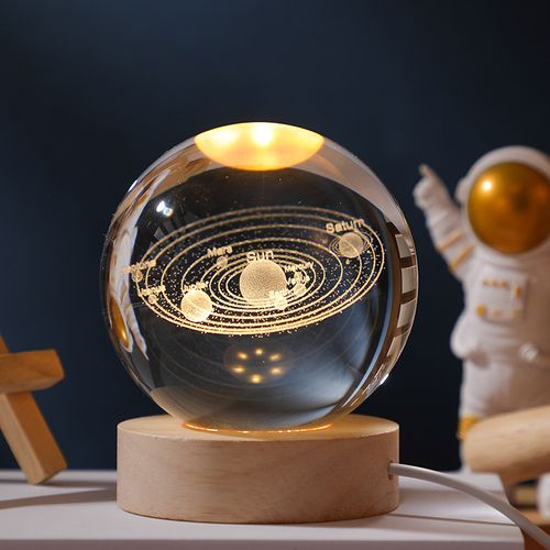 Luminous Crystal Ball Desktop Decoration - Exquisite Solar System Decoration | The perfect birthday gift for classmates and friends