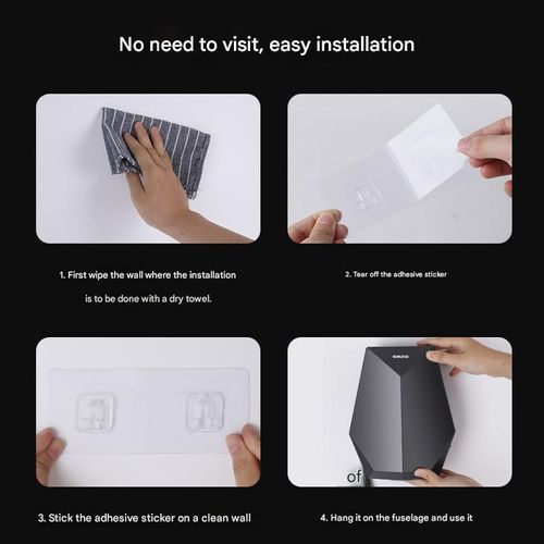 Dark Gray GMDQ Cross-Border Smart Automatic Sensor Hand Dryer - High-Efficiency Hot Air Hand Dryer | Plug-In Hand Dryer for Commercial Hotels, Homes & Bathrooms