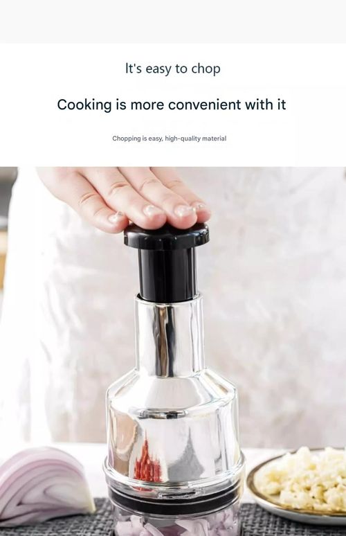 New Stainless Steel Garlic Press Chopper - Portable Manual Garlic Peeler & Multi-Functional Masher | Efficient Kitchen Tool for Home Use