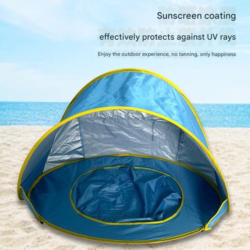 Sky Blue Stylish New Beach & Rain Shelter Tent - UV-Protective Sun-Resistant Camping Tent | Thickened Detachable & Foldable Outdoor Tent