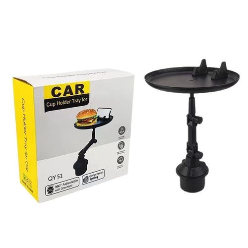 New Cross-Border Car Desk Tray - Multi-Functional Car Cup Holder & Phone Stand | Convenient Expandable Car Organizer for Drinks & Essentials