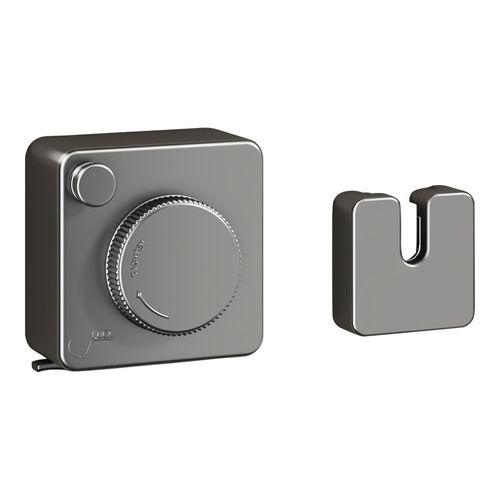 Effortless Invisible Clothesline: No-Tools Installation, Retractable & Tuck Away - Sleek Black for Bathroom, Balcony, Any Room