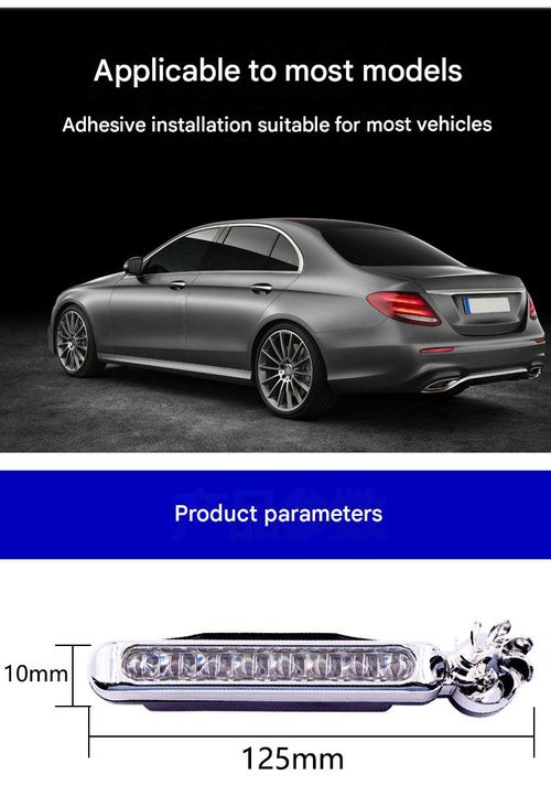 (1 Pair)Car Wind-Powered Daytime Running Lights - LED Wind-Activated Grille Lights for Vehicle Modification | Wire-Free Blue Decorative Wind Lights