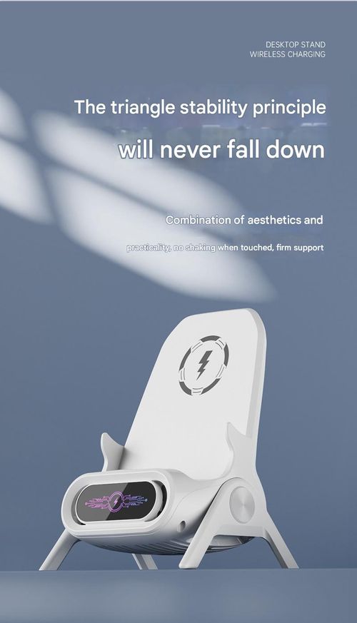 Smart Wireless Charging Phone Stand - White 2025 Mini Chair Design | Hands-Free Qi Charger for Effortless Viewing & Desk Organizer