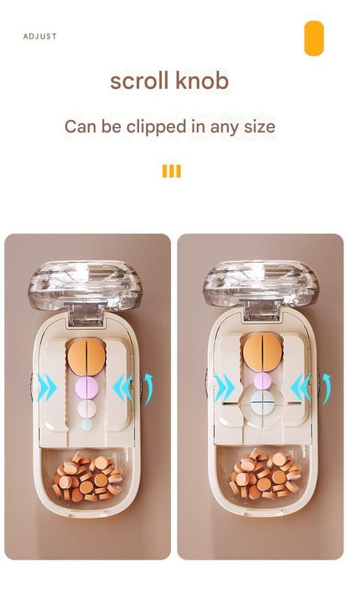 Single-Pack Portable Pill Cutter and Dispenser - Precision pill dispenser for halves and quarters | Compact pill box for easy medication division