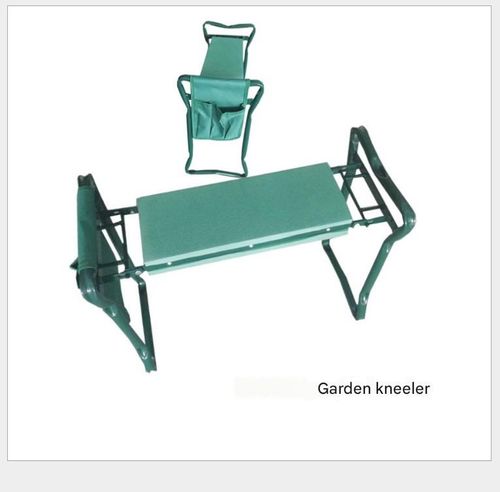 Foldable Garden Kneeler with Tool Kit - 2-in-1 Outdoor Stool for Seating and Fitness Support | Oxford Cloth and Iron Pipe Garden Hardware