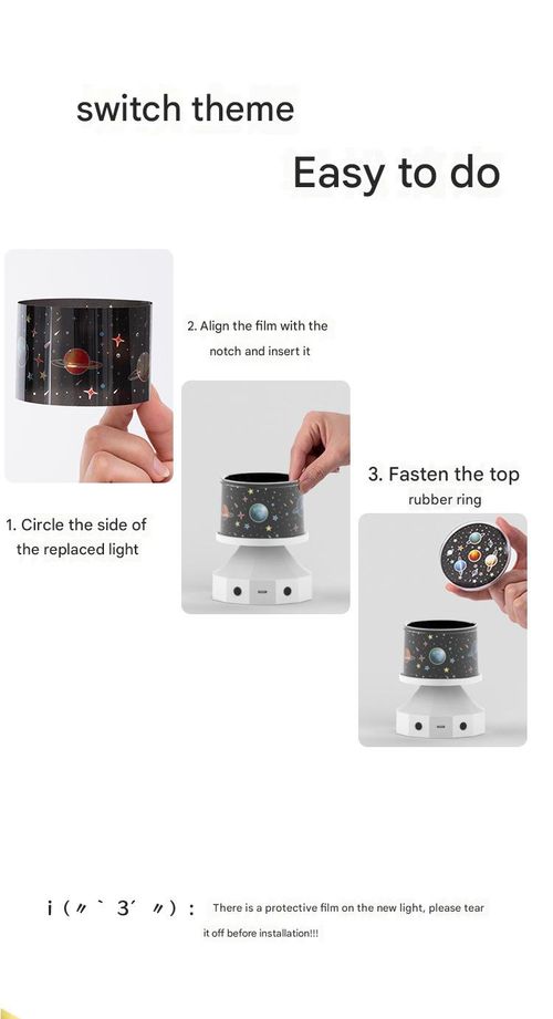 Bluetooth Music Star Projector Lamp - Creative Night Light with 23 Ambient Patterns & Bluetooth Speaker | Dreamy Glowing Toy for Kids, Room Ambiance Decor