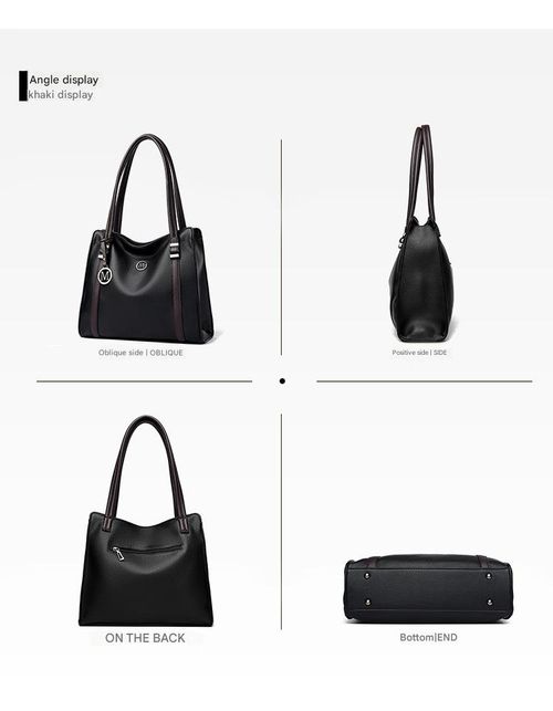 Qiandian Women's Bag 2025 New Trendy Style - Light Luxury Premium PU Leather Tote | Large-Capacity Cowhide-Inspired Shoulder & Crossbody Bag