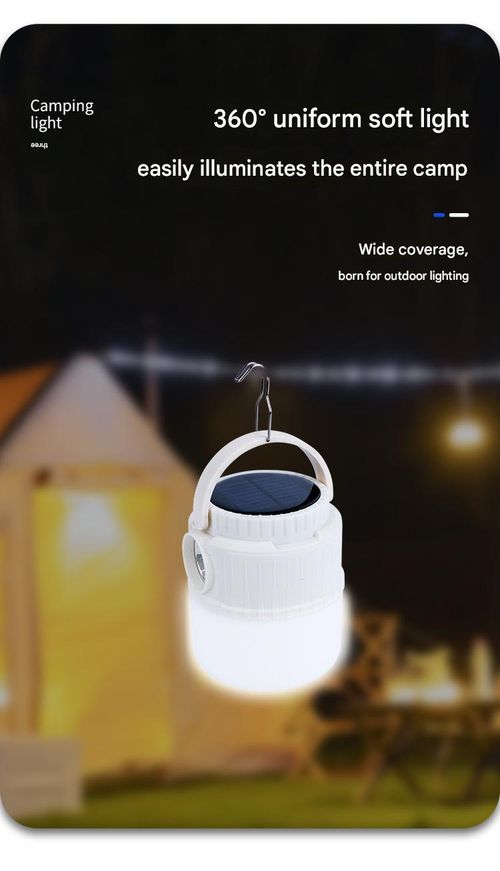 Outdoor Solar Camping Lantern - Long-Lasting Battery-Powered Solar Lantern | Hanging Tent Mood Light for Camping and Outdoor Lighting