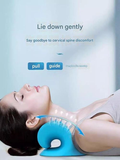 C-Shaped Cervical Massage Pillow - Acupressure Massager for Neck & Shoulders with Posture Correction | Cervical Support Pillow