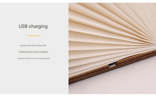 360° Foldable Magnetic Wooden Book Lamp (Black) - Creative Colorful Ambient Night Light | Ideal Corporate & Holiday Gift, Table Lamp for Living Room & Bedroom