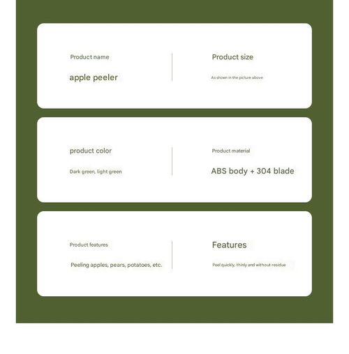 Light Green 4-Piece Apple Peeler Set - Portable Hand-Cranked Apple Peeler | Efficient Automatic Fruit Peeling Tool for Home Use