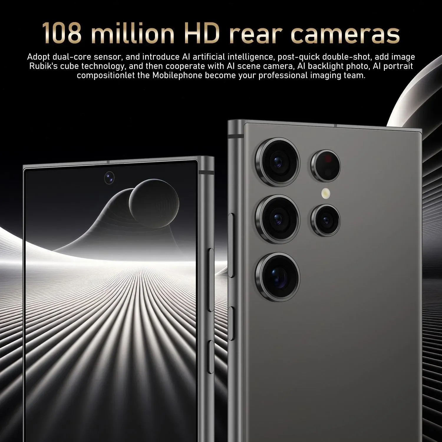 Big price cuts！Unlock the future with this popular S24 Ultra Support 4G Network 2+16GB smartphone! Big screen + big memory