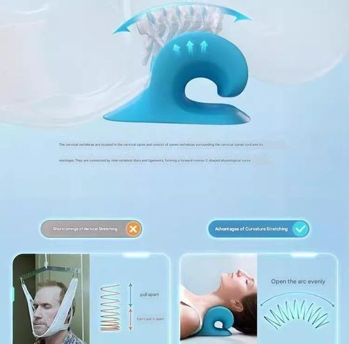 C-Shaped Cervical Massage Pillow - Acupressure Massager for Neck & Shoulders with Posture Correction | Cervical Support Pillow