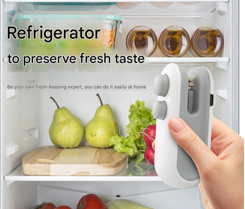 Single-Pack Best-Selling White Mini Bag Sealer - High-Efficiency Hand-Heat Sealer for Home Use | Portable Snack Bag and Plastic Bag Sealer