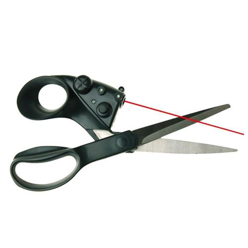 Infrared-Guided Laser Scissors - Precision Cutting Shears for Tailoring, Paper & Kitchen Use | Multi-Purpose Daily Essentials with Infrared Alignment