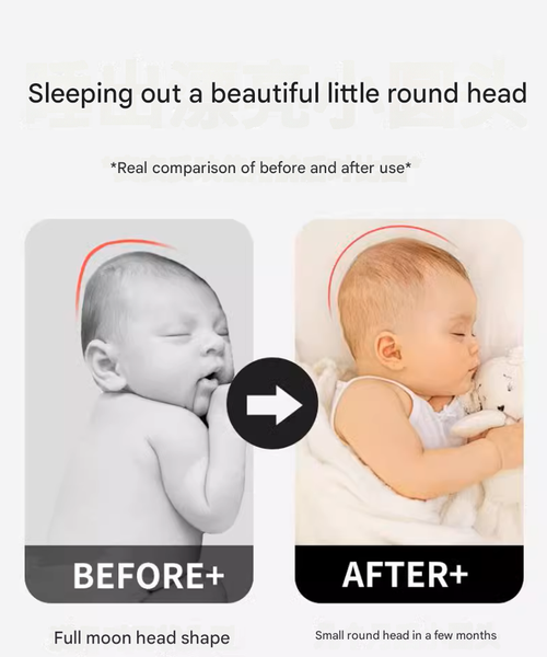 Xiaomi Baby Pillow for 0-6 Months |  1+ Years  Adjustable Cotton Pillow for Head Shape Correction & Anti-Flat Head | Replaceable Pillowcase - Pink Bunny with Outer Cover and Inner Liner