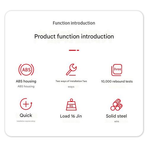 White 1000-Pull Home & Office Sliding Door Closer - No-Drill Automatic Cord Door Closer | Safety-Focused Design for Secure Auto-Closing
