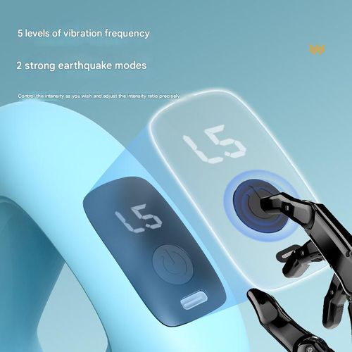 Sky Blue Mini Electric Fascia Gun - Portable Muscle Relief Massager | Compact Household Massage Gun with LCD Display