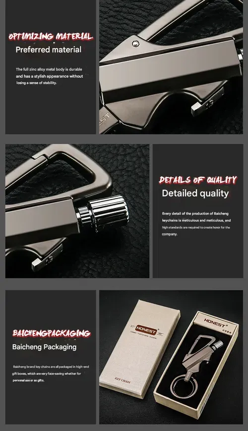 BCK2666 Multi-Functional Forever Match - Kerosene Lighter with Bottle Opener & Keychain, Waterproof Portable Outdoor Lighter, Camping Survival Fire Starter Tool