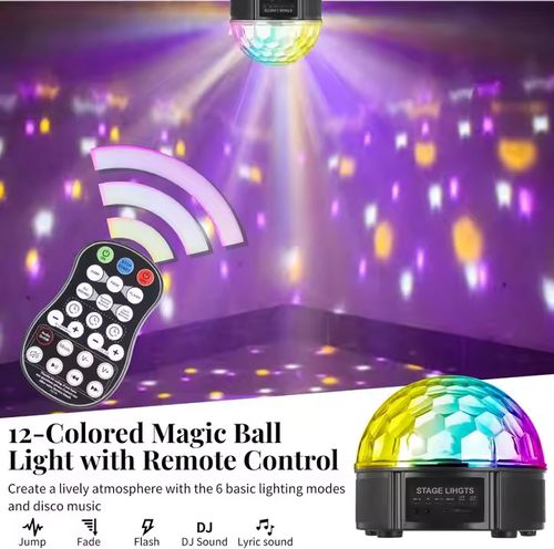 In Stock on sale Sound control LED Crystal Magical Ball Disco Lights RGB Mini Crystal Ball KTV Party Lights