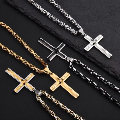 Christian Cross ✝️ 18K Gold-Plated Necklace