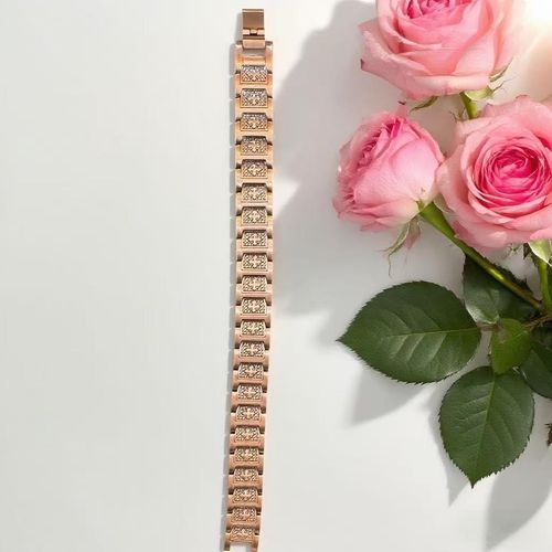 Gold-Plated Energy Magnetic Therapy Bracelet for Men and Women to Relieve Pain