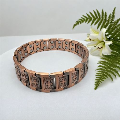 Gold-Plated Energy Magnetic Therapy Bracelet for Men and Women to Relieve Pain