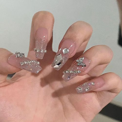 Chain Butterfly False Nail Tips