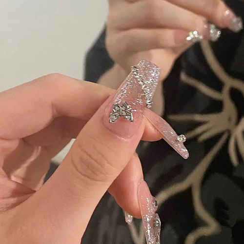 Chain Butterfly False Nail Tips
