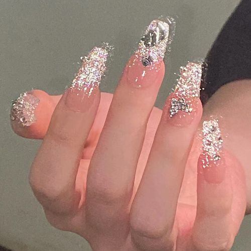 Chain Butterfly False Nail Tips