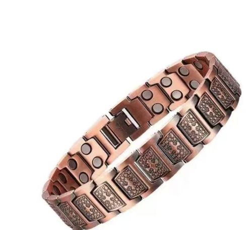 Gold-Plated Energy Magnetic Therapy Bracelet for Men and Women to Relieve Pain