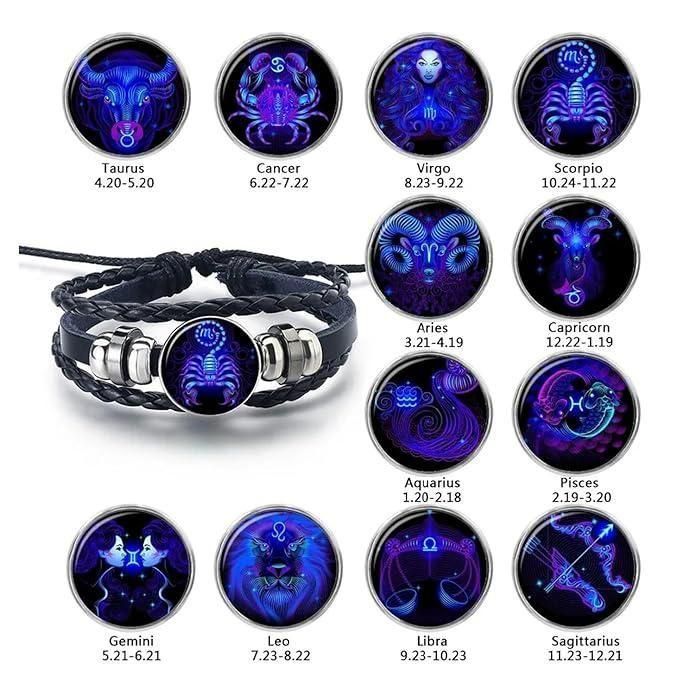 Bracelet Guardian en cuir noir réglable