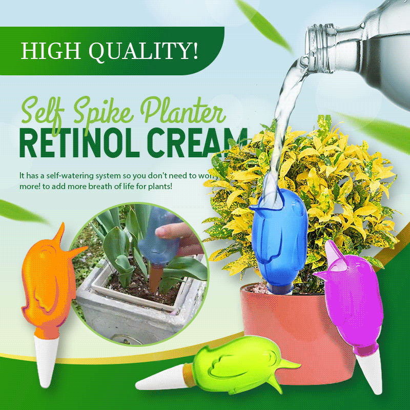 Self Spike Planter Drip Watering Bird