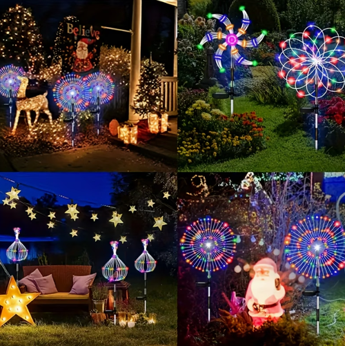 8pcs Set - Christmas Decoration, IP65 with 8 Lighting Modes. Christmas Decoration Is Used for DIY Decoration Of Gardens, Courtyards, Parties, Christmas Lighting | Easter Decoration